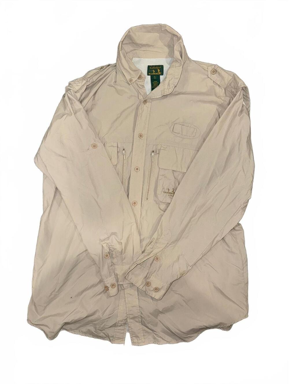 Men's Cabela's "Guidewear" performance long sleeve fishing/hiking shirt size XLT